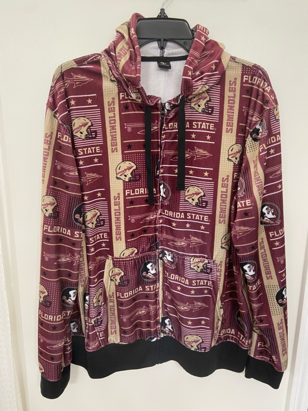 FSU Seminoles Maroon & Gold Full-Zip Hoodie Rare